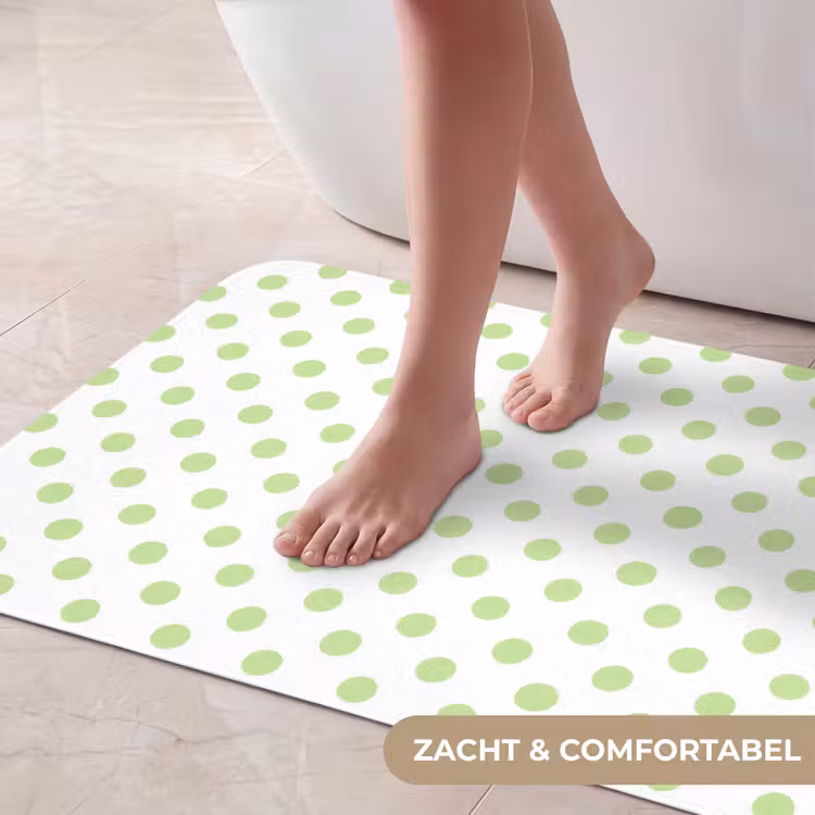 Badmat - Dots - Klassiek - Groen — 5