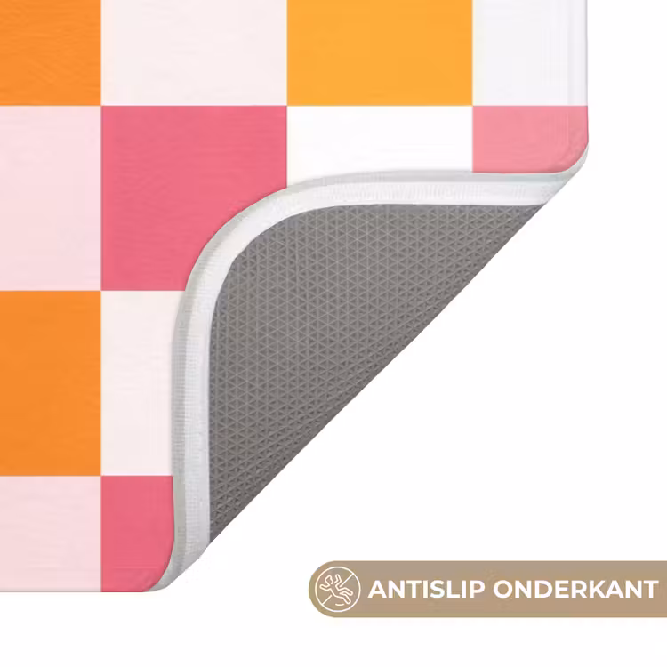 Badmat - Patroon - Vierkant - Roze — 3