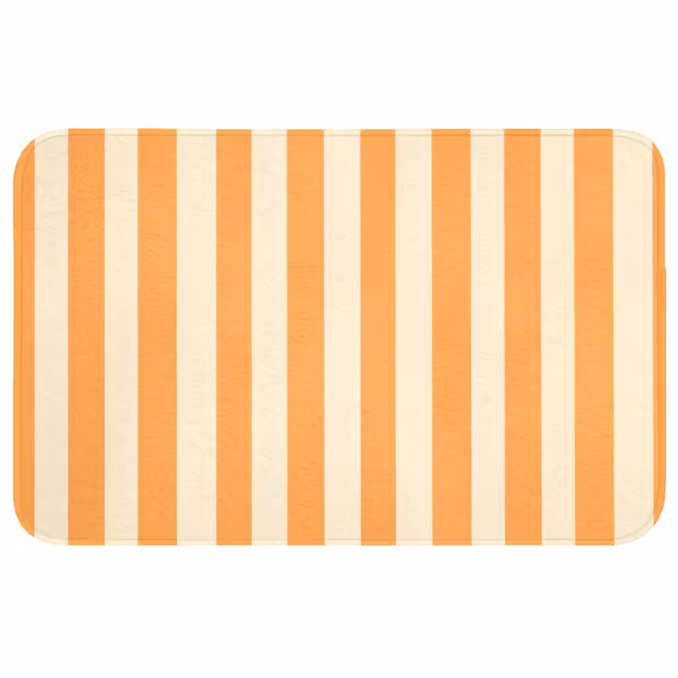Badmat - Strepen - Patroon - Oranje — 1