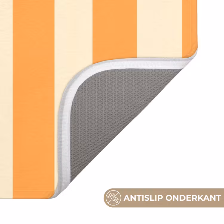 Badmat - Strepen - Patroon - Oranje — 3