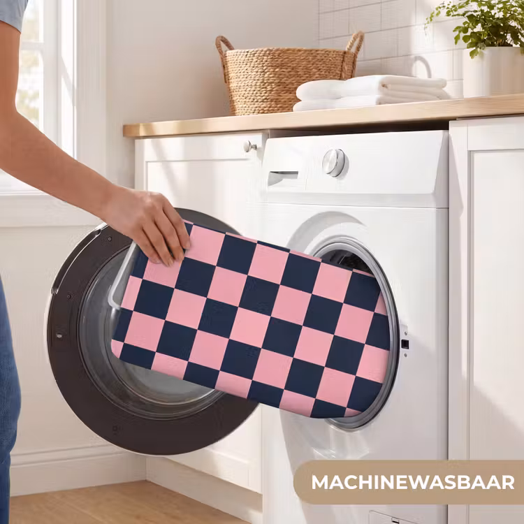 Badmat - Traditioneel - Patroon - Blauw - Roze — 7