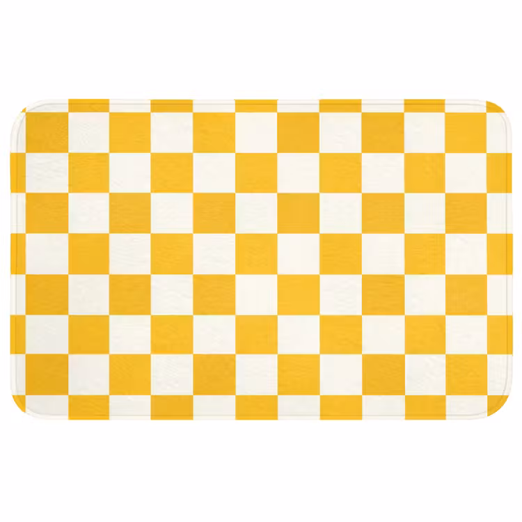 Badmat - Traditioneel - Patroon - Geel — 1