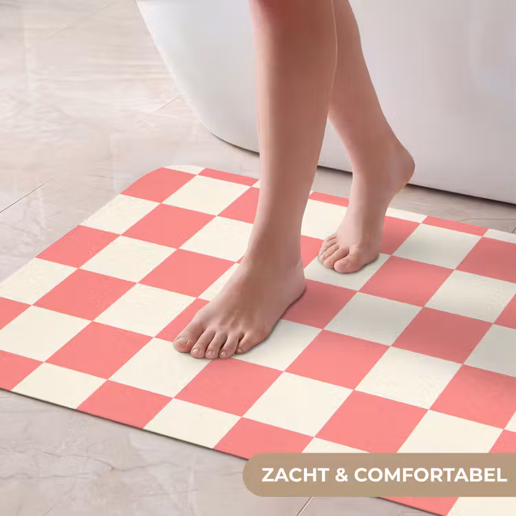 Badmat - Traditioneel - Patroon - Roze — 5
