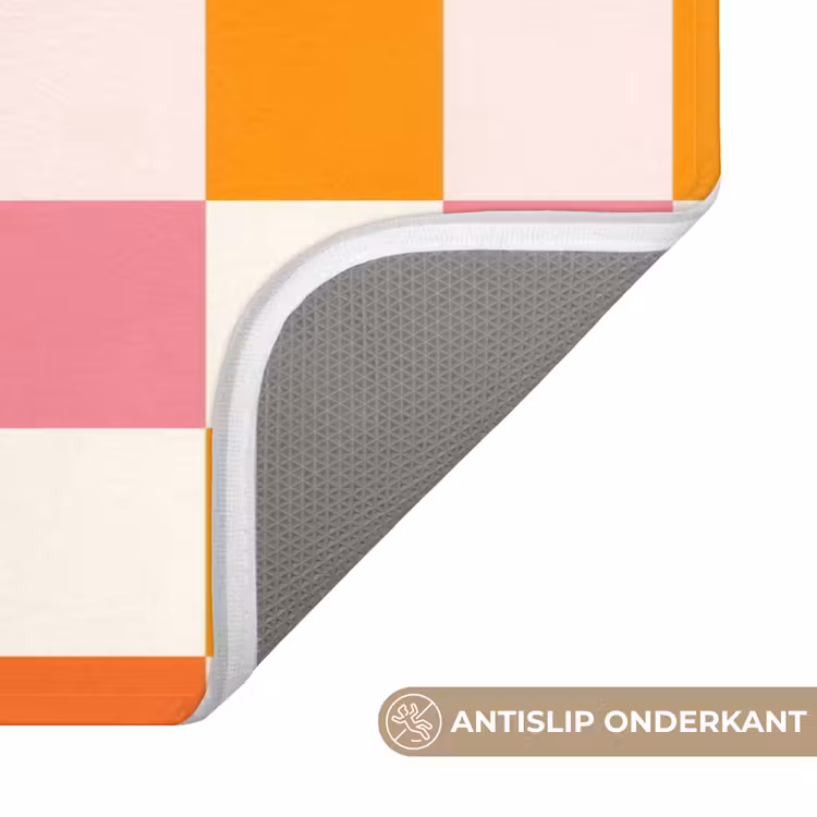 Badmat - Vierkant - Patroon - Oranje — 3