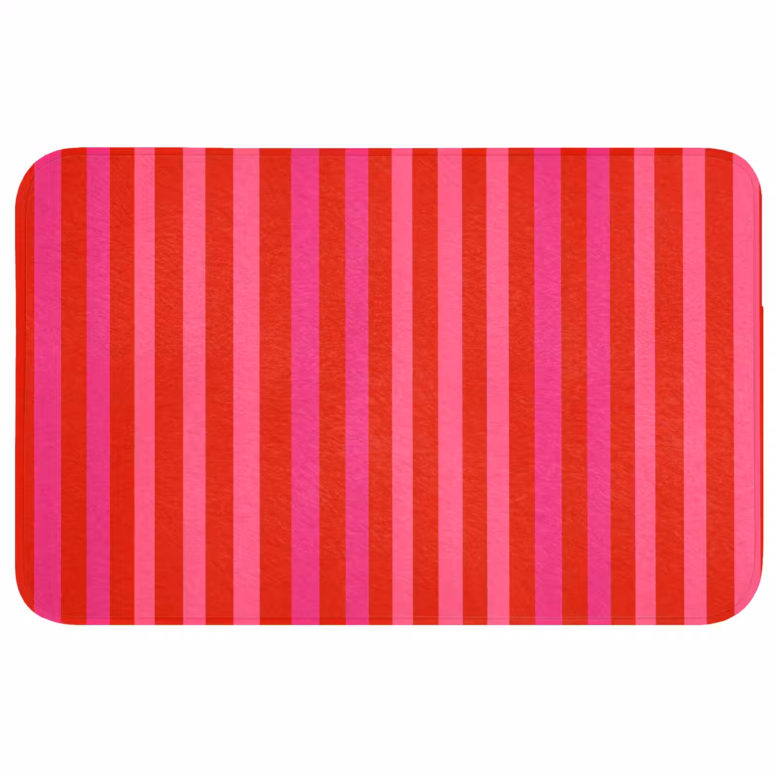 Badmat - Verticaal - Strepen - Roze — 1