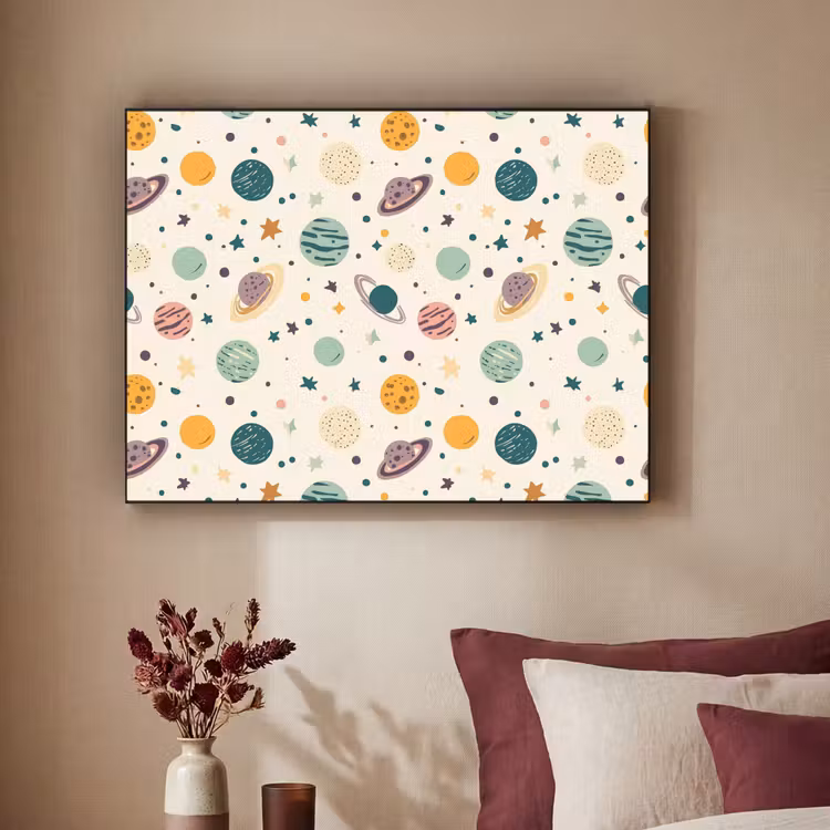 Art Frame - Planeten - Retro - Kleurrijk — 2