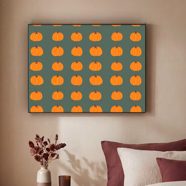 Art Frame - Pompoen - Patroon - Oranje — 2
