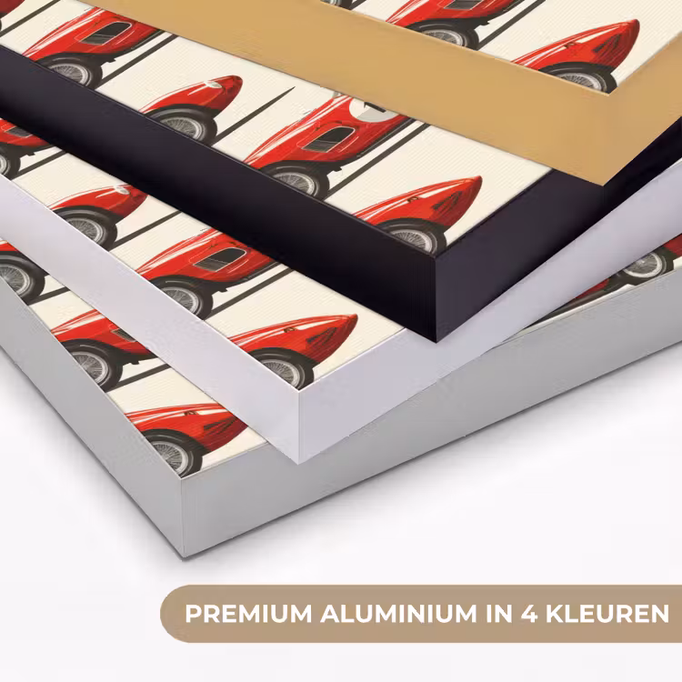 Art Frame - Raceauto - Retro - Rood — 5