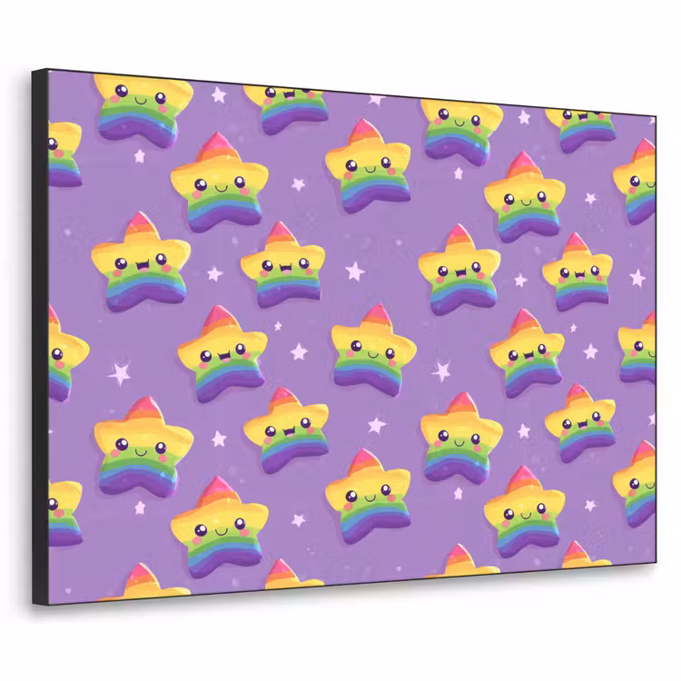 Art Frame - Sterren - Regenboog - Paars — 1
