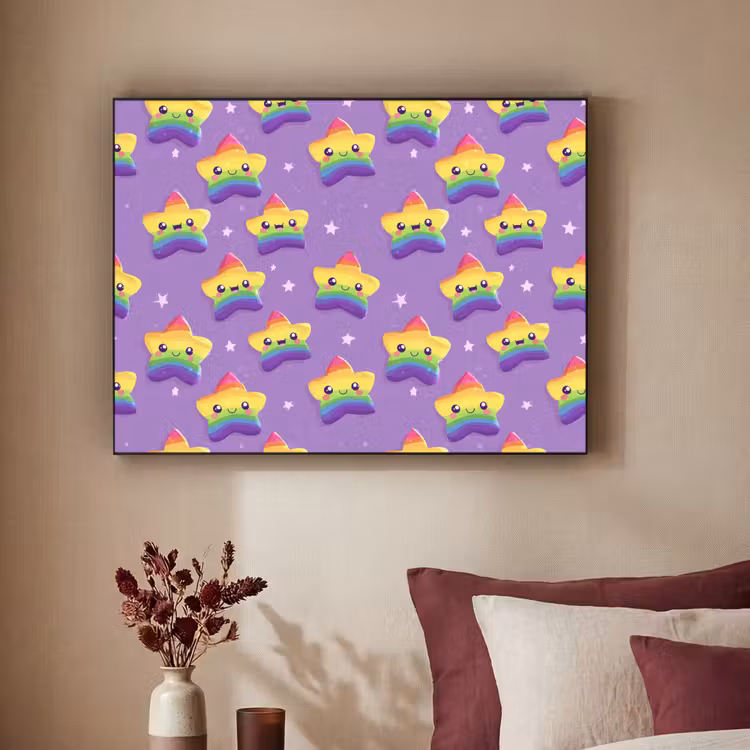 Art Frame - Sterren - Regenboog - Paars — 2