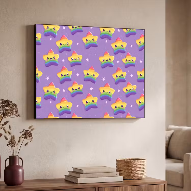 Art Frame - Sterren - Regenboog - Paars — 4