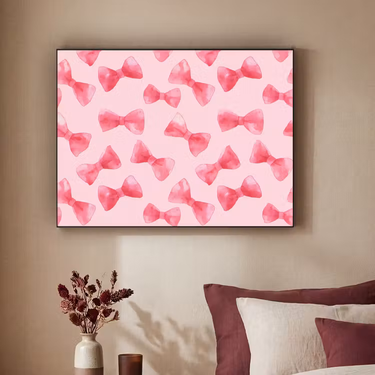 Art Frame - Strikken - Aquarel - Roze — 2