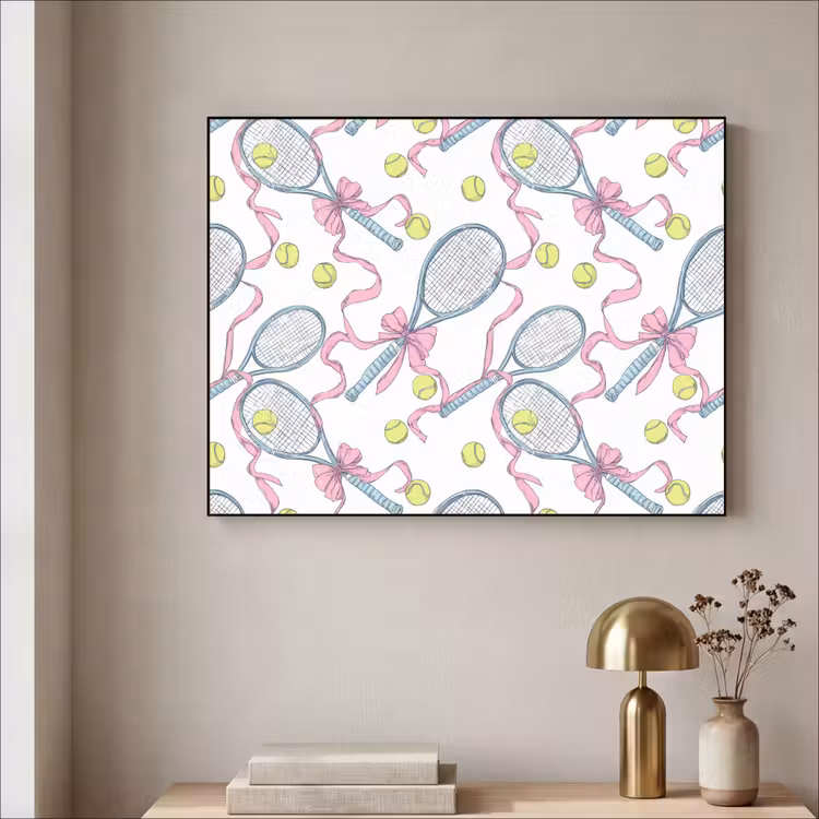 Art Frame - Tennis - Strikken - Kleurrijk — 3