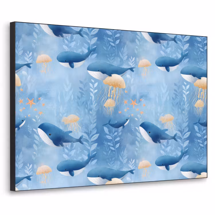 Art Frame - Walvissen - Oceaan - Blauw — 1