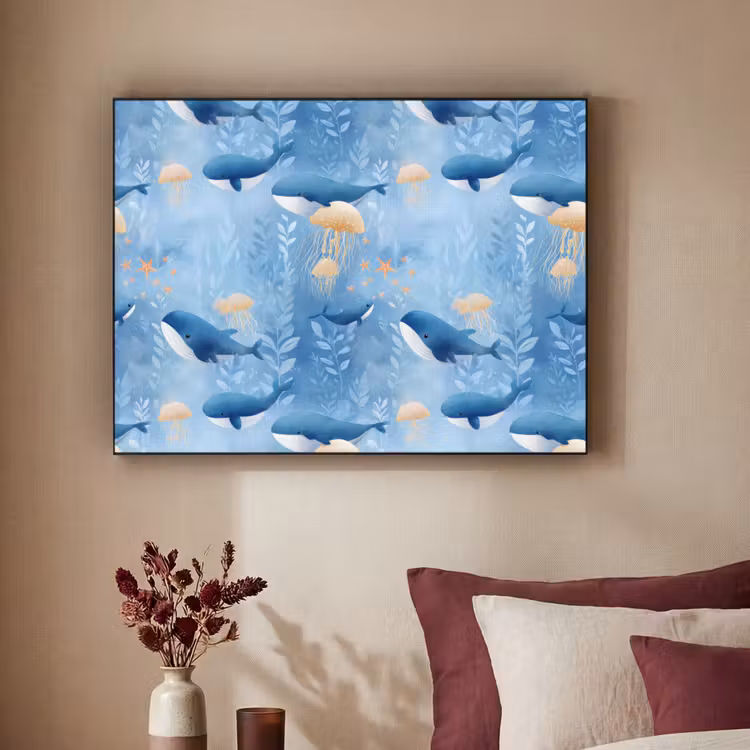 Art Frame - Walvissen - Oceaan - Blauw — 2