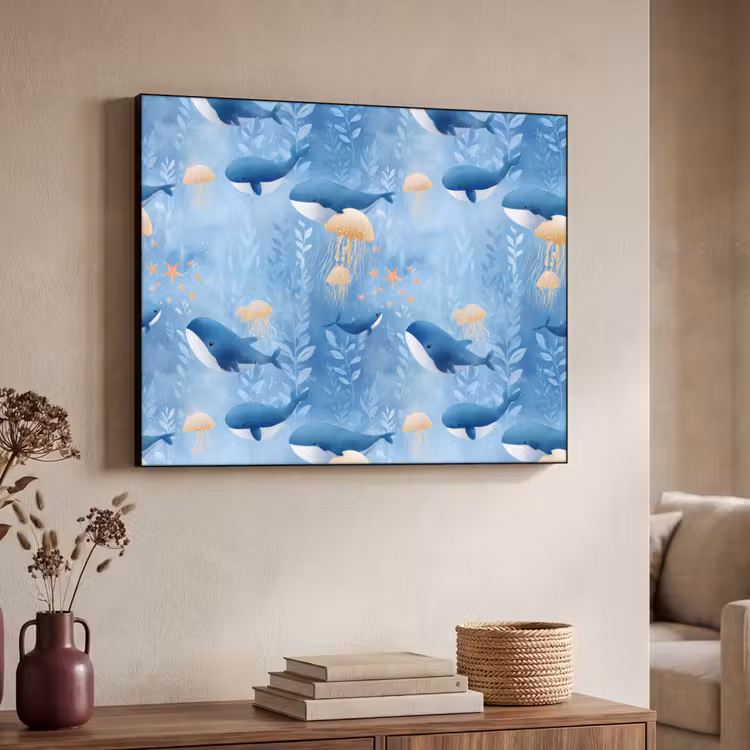Art Frame - Walvissen - Oceaan - Blauw — 4