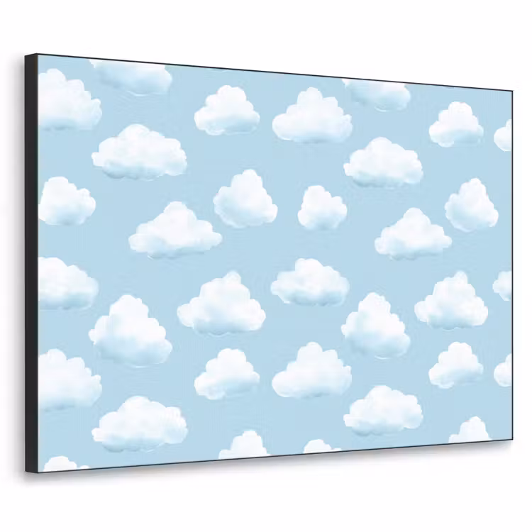 Art Frame - Wolken - Illustratie - Blauw — 1