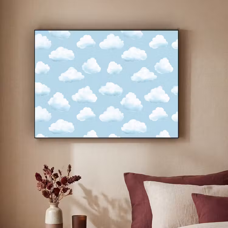 Art Frame - Wolken - Illustratie - Blauw — 2