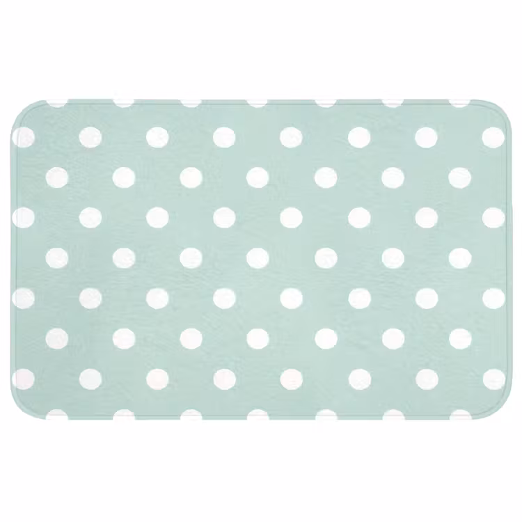 Badmat - Klassiek - Polka - Groen — 1