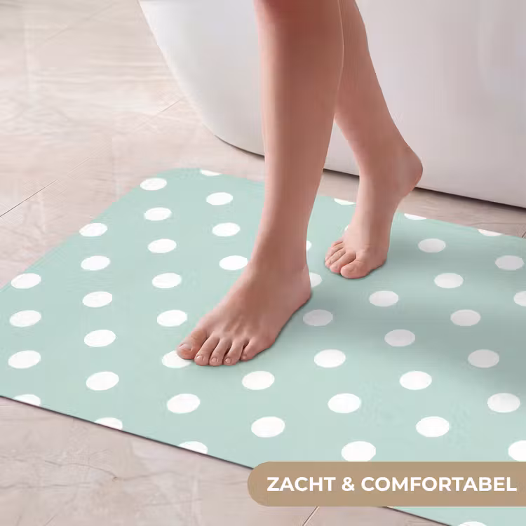 Badmat - Klassiek - Polka - Groen — 5