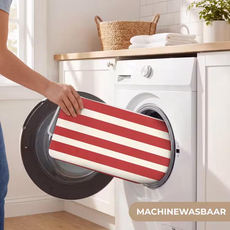 Badmat - Strepen - Patroon - Rood — 7
