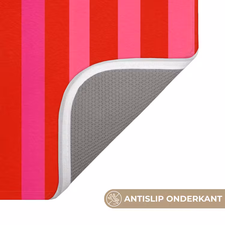Badmat - Verticaal - Strepen - Roze — 3