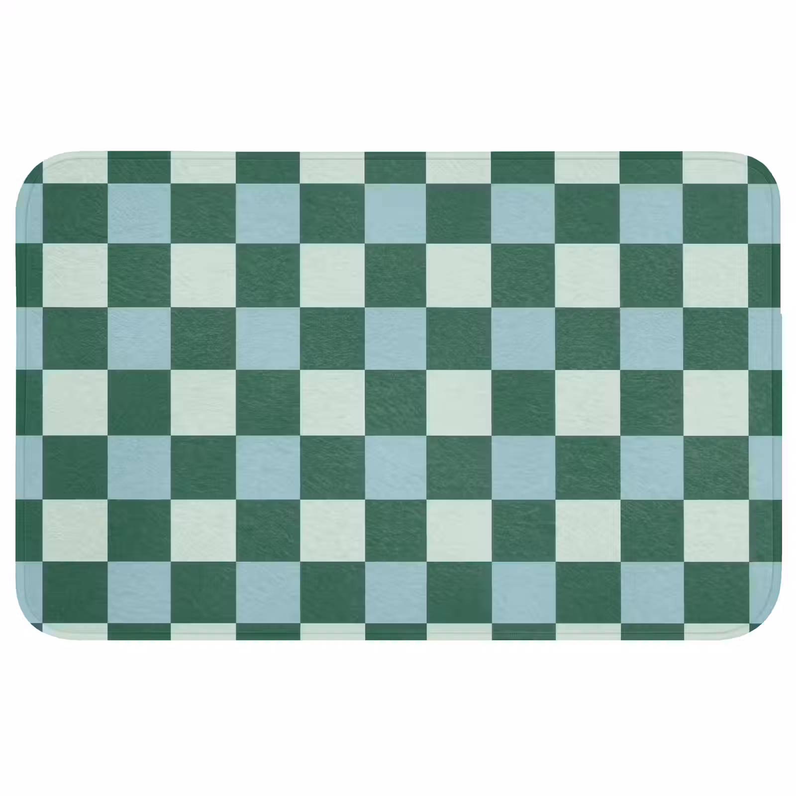 Badmat - Schaakbord - Klassiek - Groen — 1