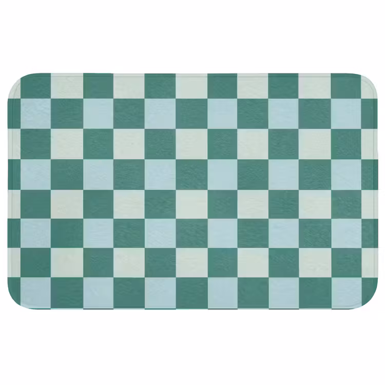 Badmat - Schaak - Klassiek - Groen — 1