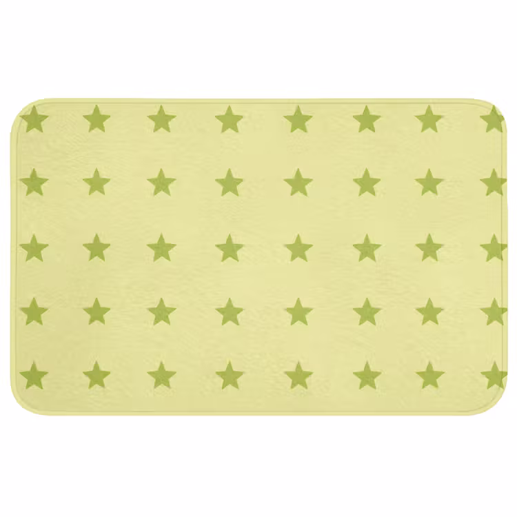 Badmat - Sterren - Patroon - Groen — 1