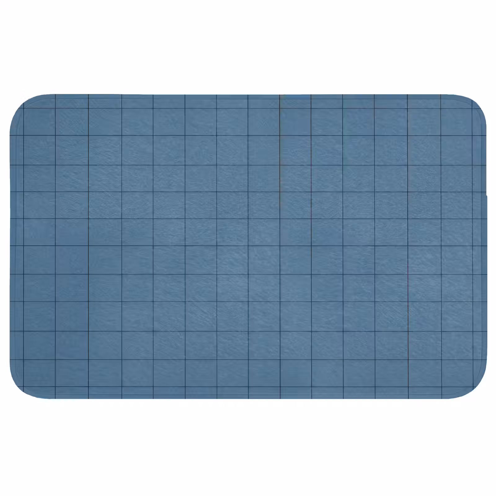 Badmat - Ruiten - Geometrisch - Blauw — 1