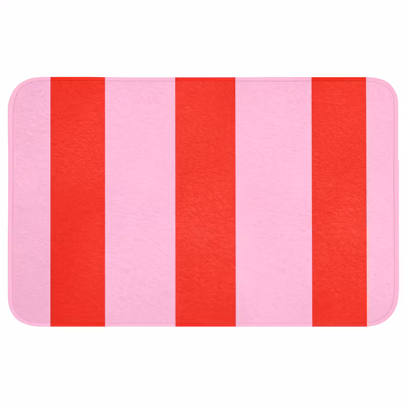 Badmat - Strepen - Klassiek - Roze — 1
