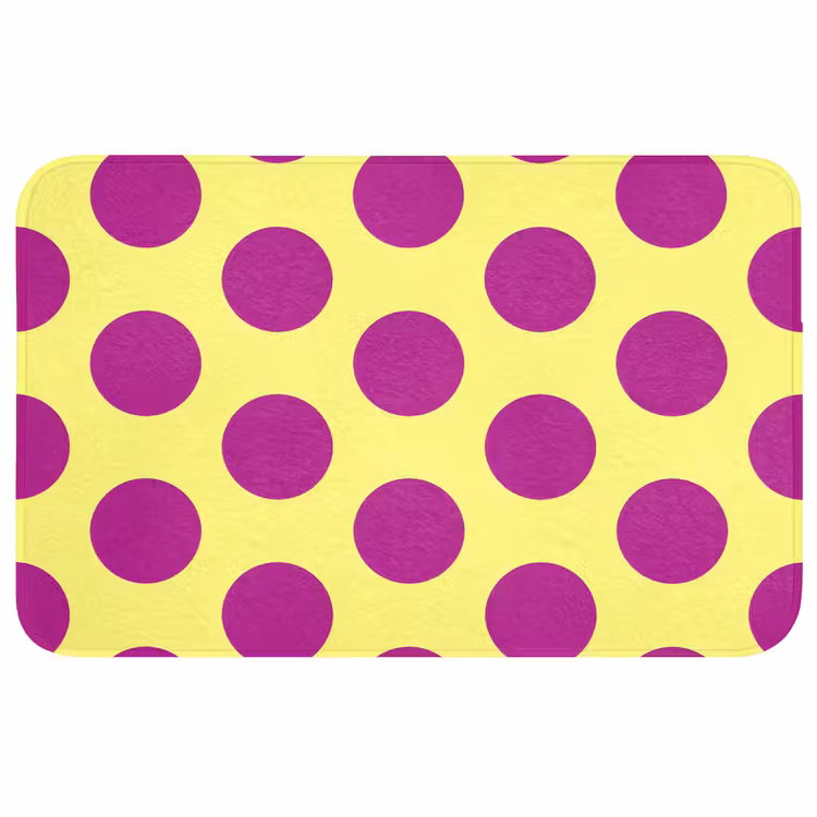Badmat - Dots - Klassiek - Geel — 1