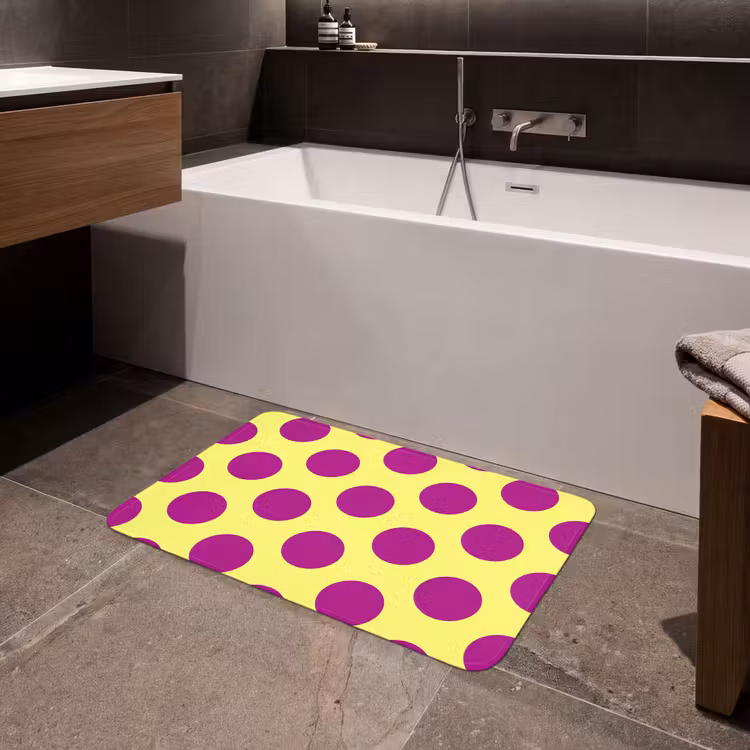 Badmat - Dots - Klassiek - Geel — 4