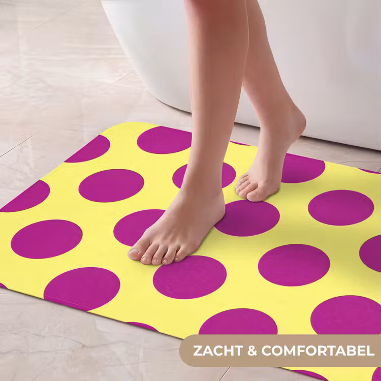 Badmat - Dots - Klassiek - Geel — 5