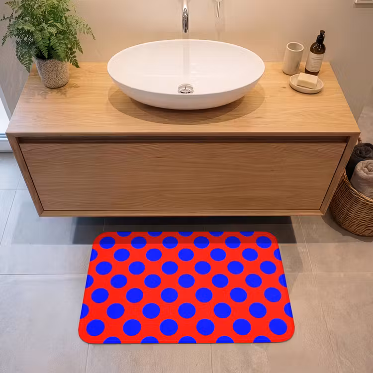 Badmat - Dots - Klassiek - Rood — 2