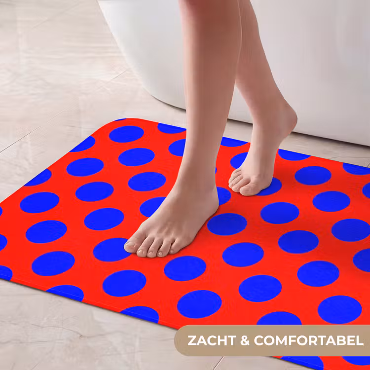 Badmat - Dots - Klassiek - Rood — 5