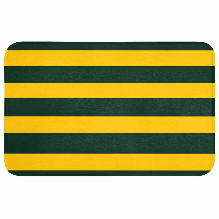 Badmat - Klassiek - Strepen - Groen — 1
