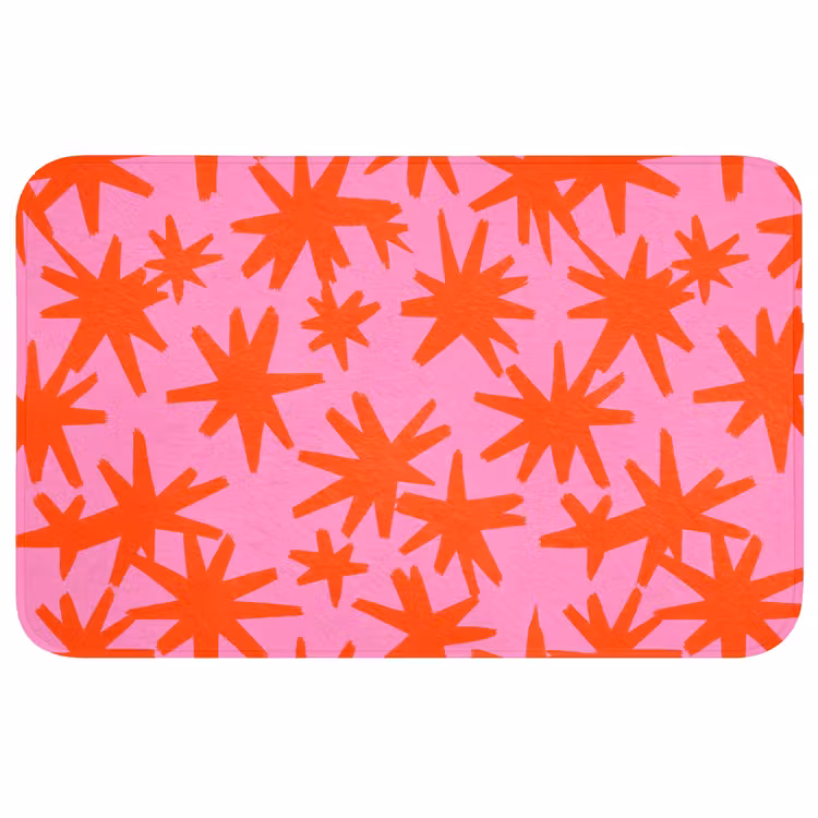 Badmat - Modern - Sterren - Roze — 1