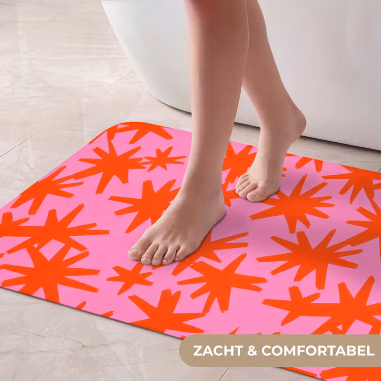 Badmat - Modern - Sterren - Roze — 5