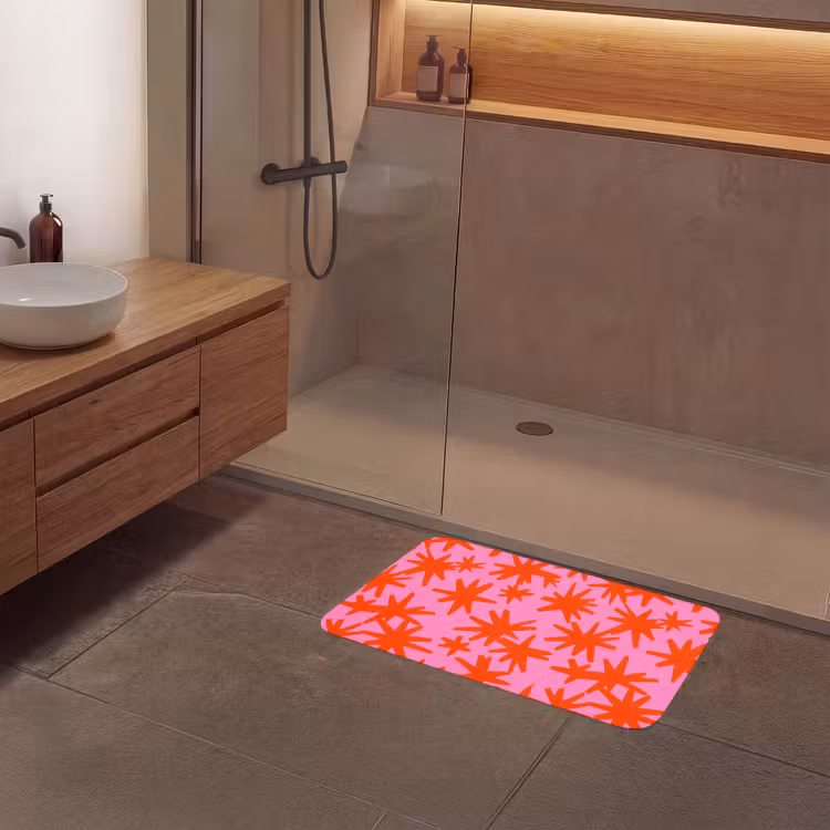 Badmat - Modern - Sterren - Roze — 6