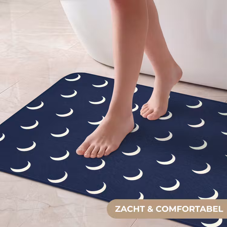 Badmat - Patroon - Manen - Blauw — 5