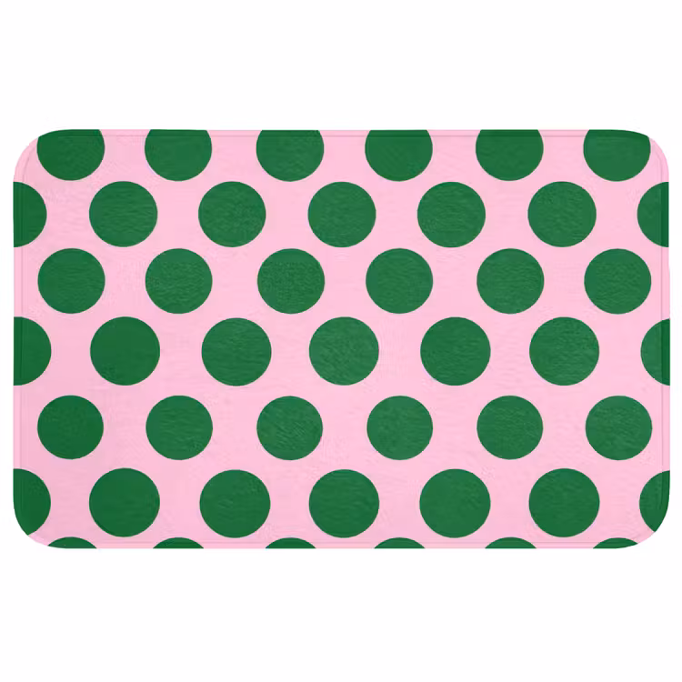 Badmat - Polkadots - Patroon - Groen — 1