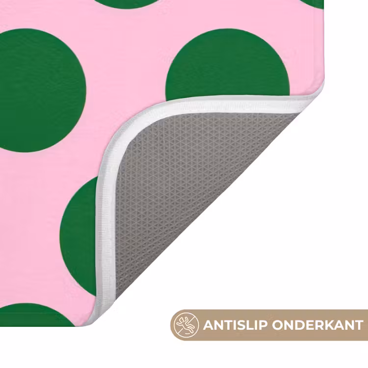 Badmat - Polkadots - Patroon - Groen — 3