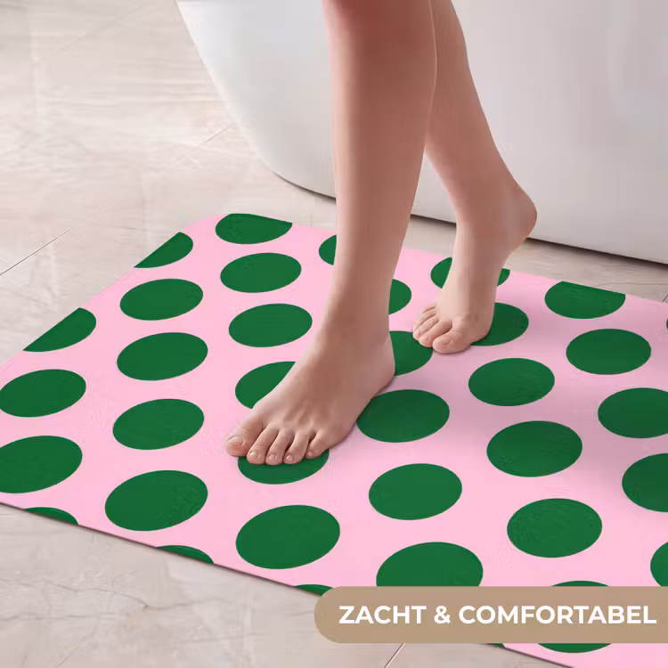 Badmat - Polkadots - Patroon - Groen — 5