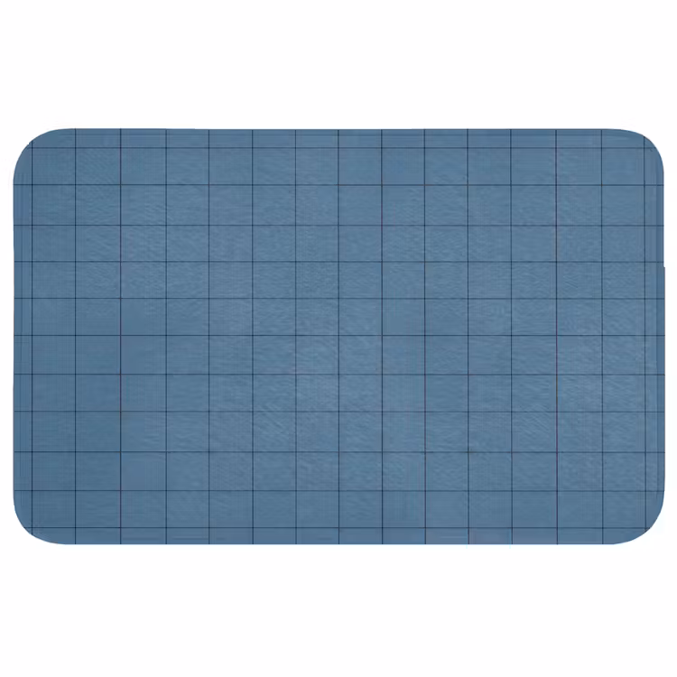Badmat - Ruiten - Geometrisch - Blauw — 1