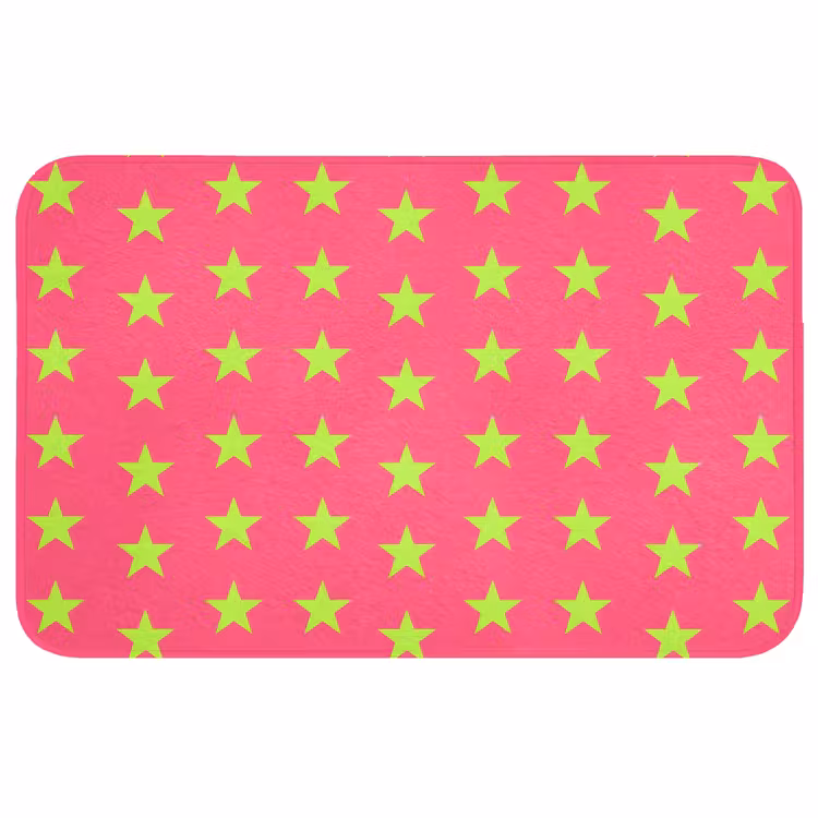 Badmat - Sterren - Patroon - Roze — 1