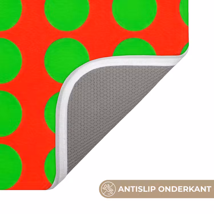 Badmat - Stippen - Patroon - Groen — 3