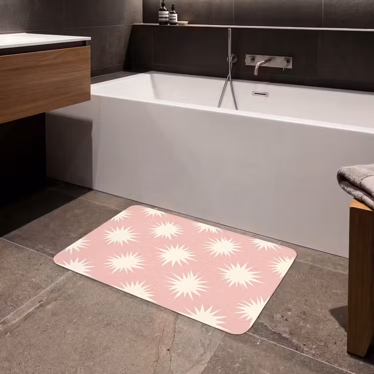 Badmat - Zonnen - Patroon - Roze — 4