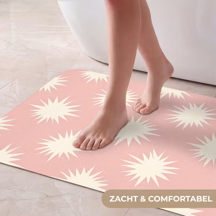 Badmat - Zonnen - Patroon - Roze — 5