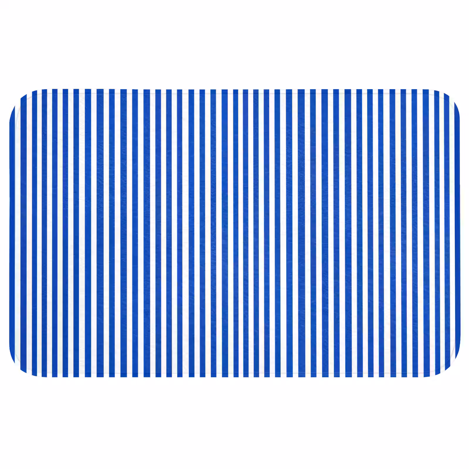 Badmat - Klassiek - Strepen - Blauw — 1